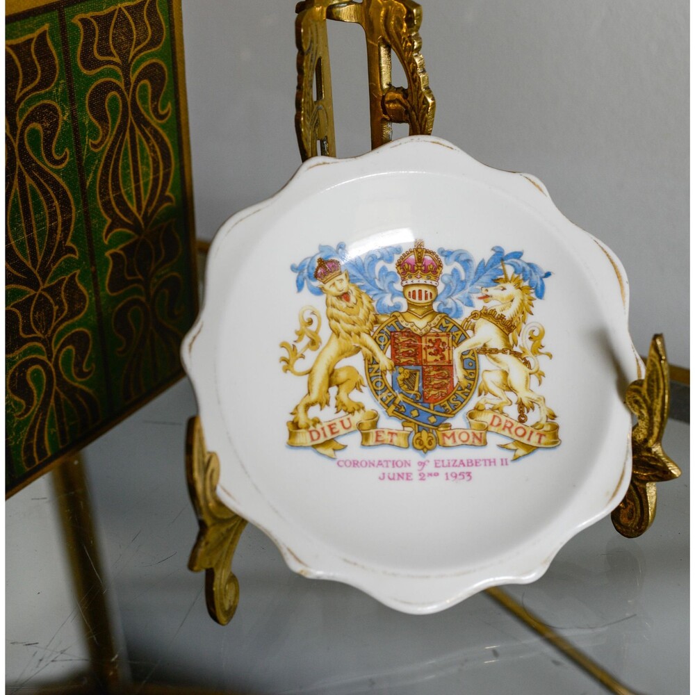 Queen Elizabeth II Coronation Commemorative Dish, Royal Albert Fine China (1953)